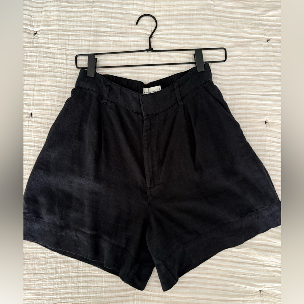 Abercrombie & Fitch Women's High Waist Black Shorts